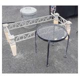 2pc lot, Coffee base, 24" Outdoor side stand