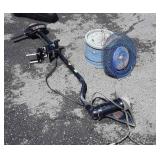 3pc Lot, Evinrude Trolling Motor, galvanized