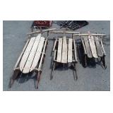 Three Early Snow Runner Sleds. All have some wear