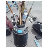 Dairy Farm Milk Can with Fish Catch net, 2 bats,