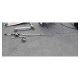 Two Fishing Rods with Reels, Shimano sells worm &