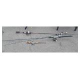 4pc Fishing Rod parts and pieces Group. Inticer