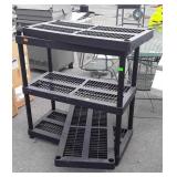 Keter poly Storage Shelf, three 36x18" shelves