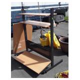 Office desk shelf pieces of sorts, unassembled