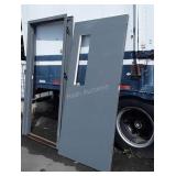 Commercial Door and Frame, Door is missing glass