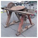 Saw Mill Cross Cut Saw Belt Driven having 2 Saw