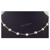 Swarovski crystal white pearl sterling silver