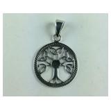 Sterling silver tree of life pendant