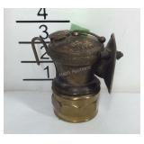 Autolite miners lantern, brass universal lamp co