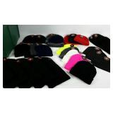 Group of 26 assorted hats with a Rubbermaid t