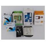 Group of chargers and accessories for