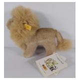 Steiff stuffed lion, with tags, button in his ear