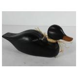 Wooden decoy duck, made in Canada, 14"