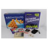 Group of games and cards including 2 decks of