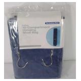 Hanging shoe bag, holds 10 pairs, appears to have