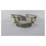Set of Temptations dinnerware, four bowls,  four
