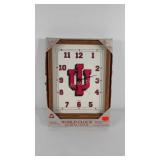 Indiana University wall clock, battery operated,