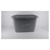 Plastic storage tote,18 gallon with lid