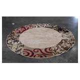 Circle Rug, 5.3ft, beige color
