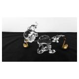 Figurines, includes three Lenox crystal