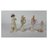 Lenox fine porcelain figures, four total,