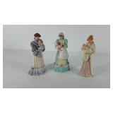 Lenox fine porcelain figures, three total,