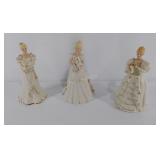 Group of three Lenox ivory porcelain figurines,