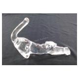 Lenox glass figurine of stretching panther marked