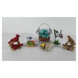 Bird figurines, includes 24 Carrots blue Jay and