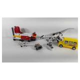 Toys, includes Fire Stormer truck, doll with