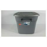 Sterilite plastic tote with lid, 18 gallon