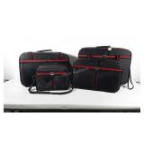 4-piece Bonjour luggage set, carry-on bag and