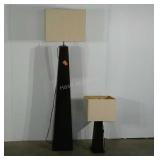 Floor and table lamp, floor lamp stands 67" tall