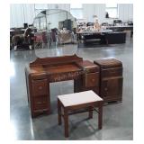 Two pc Waterfalls Bedroom Furniture lot. Dressing