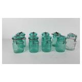 Mason jars, includes eight Ball ideal jars, and