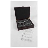 Connoisseur corkscrew set, in wooden box