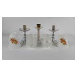 Glass lamp bases and globes