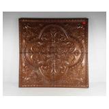 Tin ceiling panel design wall hanging, 36x36