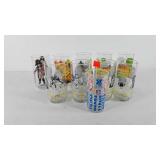 Glassware, includes four McDonald