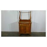 Wash stand with towel bar