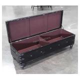 Mud Room Footlocker Type Bench Trunk, vinyl