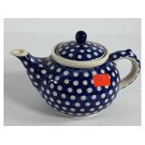Polish pottery tea pot