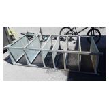 Galvanized Shop Storage Shelf, 7 shelves,