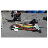 Cleaning Products group. Brooms, handles, 3