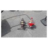 Two Bench Vises, 3&4.5" Jaws. Both swivel types