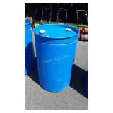 55 gallon Blue poly barrel