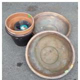 Gardening Accessories lot 2 copper 20" bath type