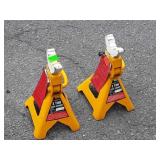 Pair of 3 ton jack stands