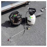 Craftsman Gas Blower and gallon tank sprayer,