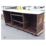 Counter Cabinet pine board made 7ft ling x 34"